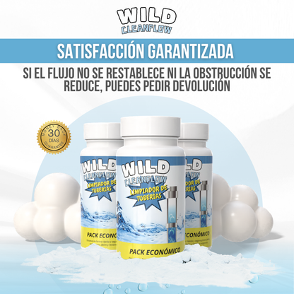 Wild Cleanflow™ - Desatasca sin esfuerzo. Limpia desde la raíz