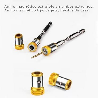 Tor™ - Anillo Magnetico Con Punta De Desatornillador