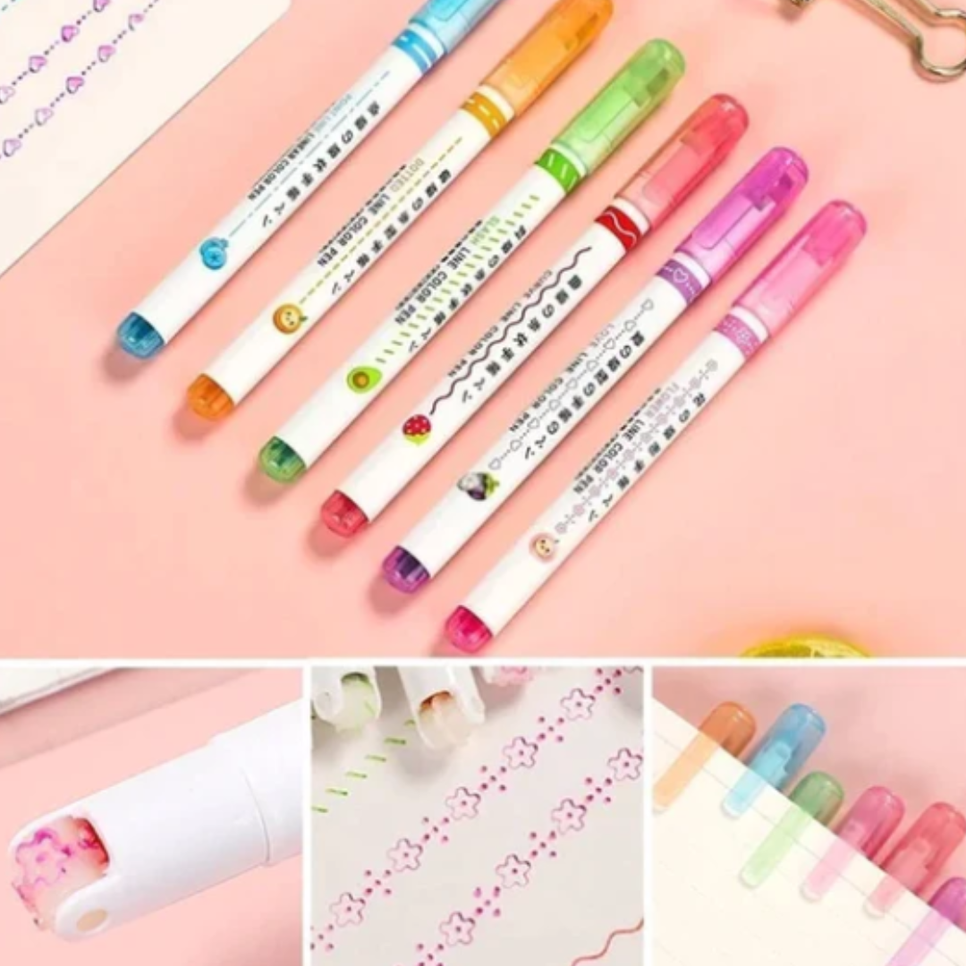 FunLov™ - Lápiz destacador entretenido (6 lapices)