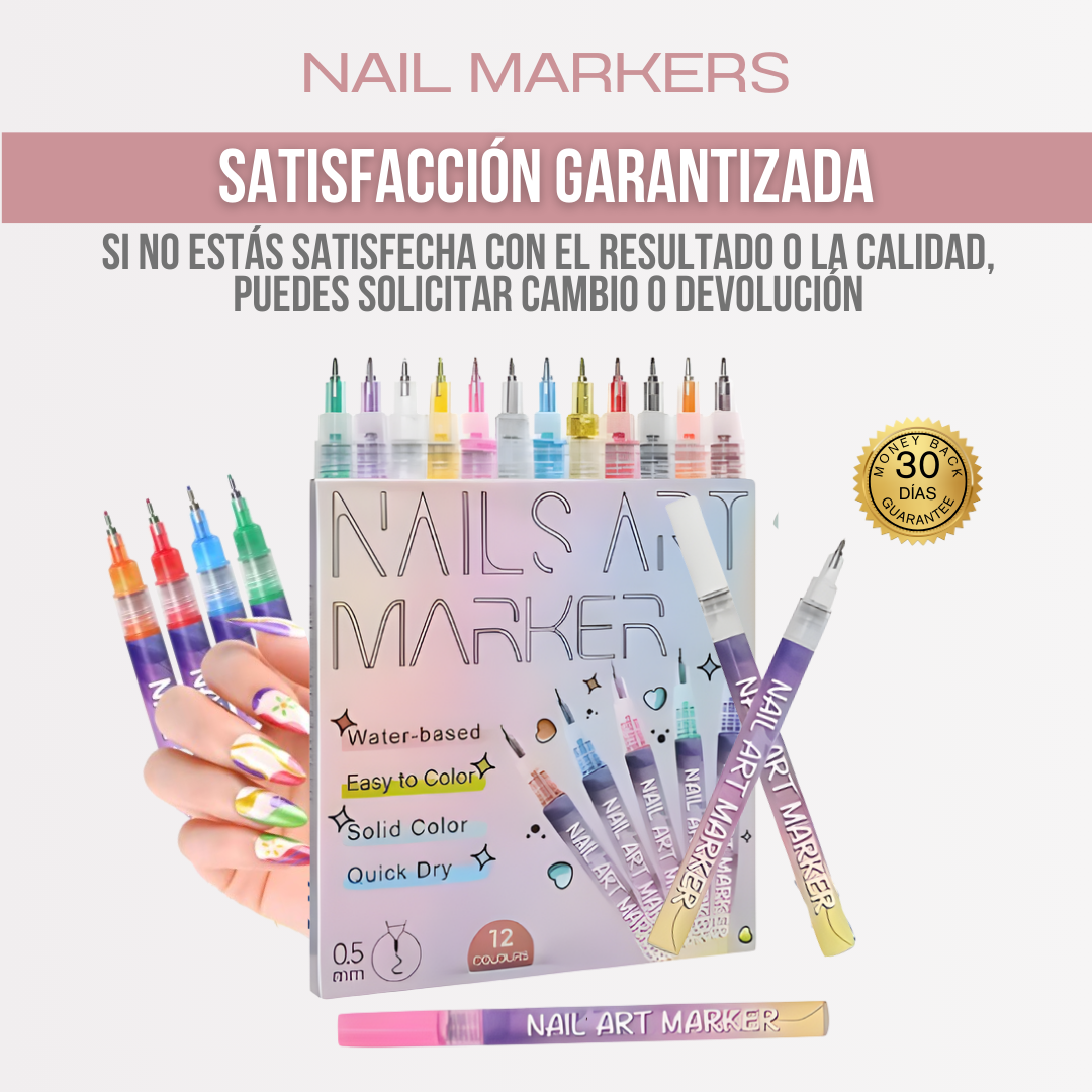 Nail Markers™ - Dibuja tu estilo, color a color