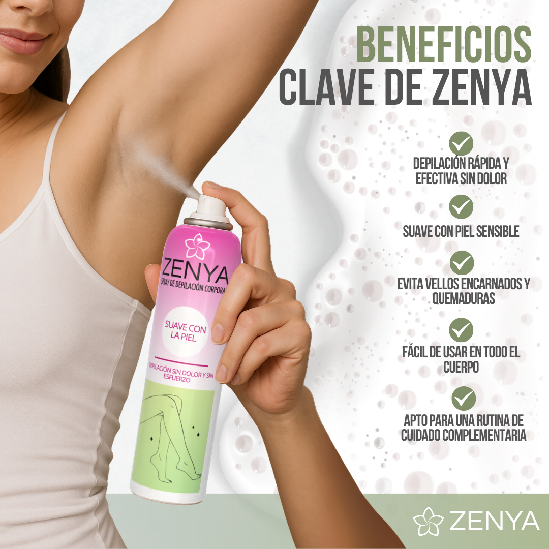 ZENYA™ - Piel suave, depilación fácil y resultados que duran.