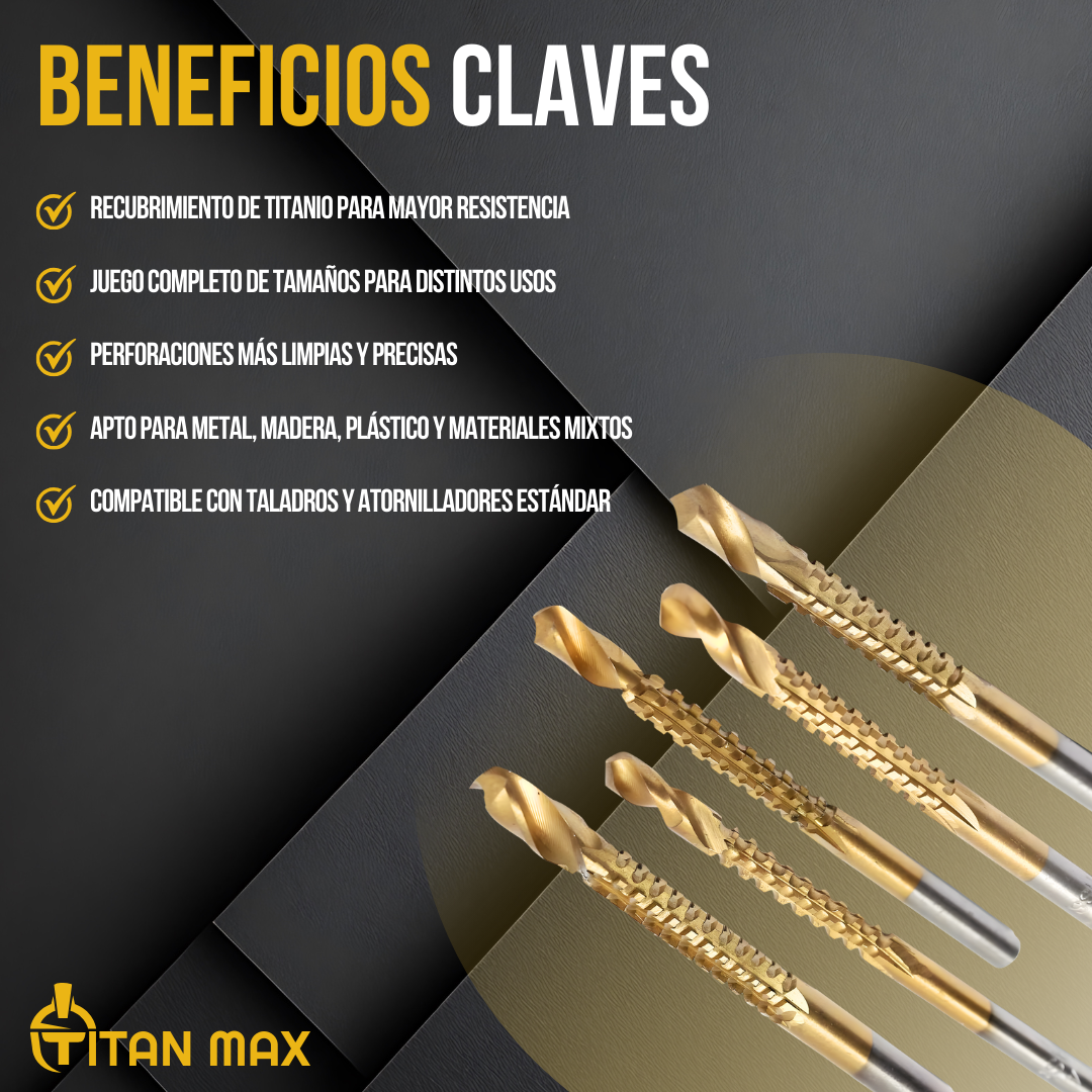 Titan Max™ - precisión y resistencia en cada perforación