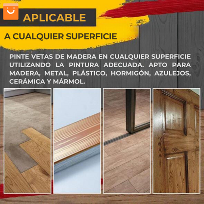 WoodTone Paint™ - Herramienta para pintar vetas de madera