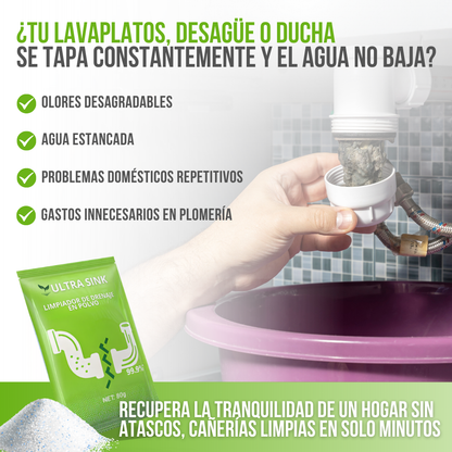 Ultra Sink™ - espuma poderosa, drenajes libres para siempre.