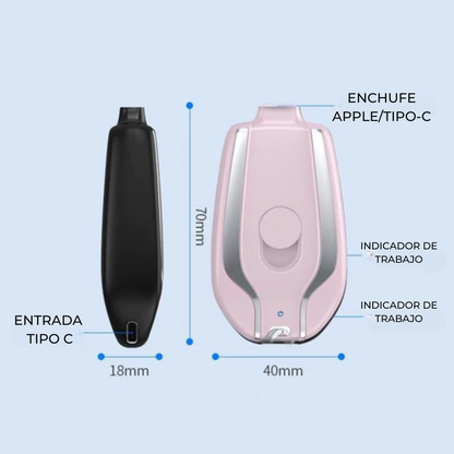 Linkenergen™ - Cargador Portátil en Forma de Llavero (1500 mAh)