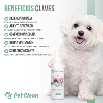 Pet Clean™ — Aliento fresco y dientes sanos, sin peleas ni cepillos