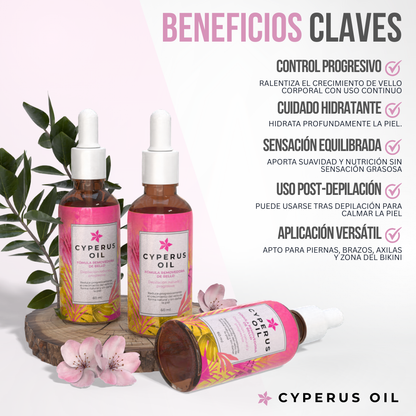 Cyperus Oil™ — Menos vello, más piel. Naturalmente