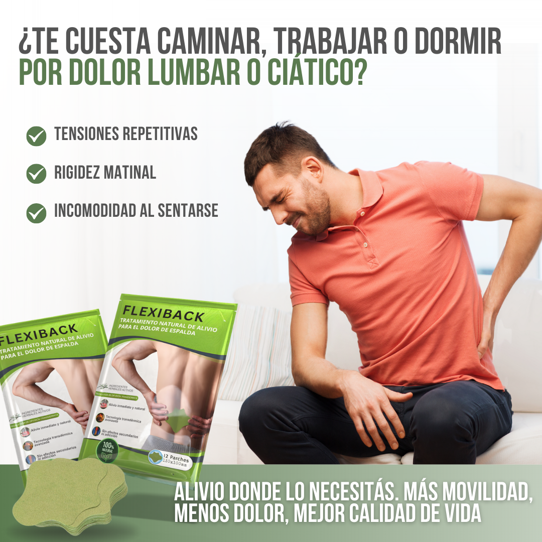 FlexiBack™ — Alivio real, rápido y sin riesgos