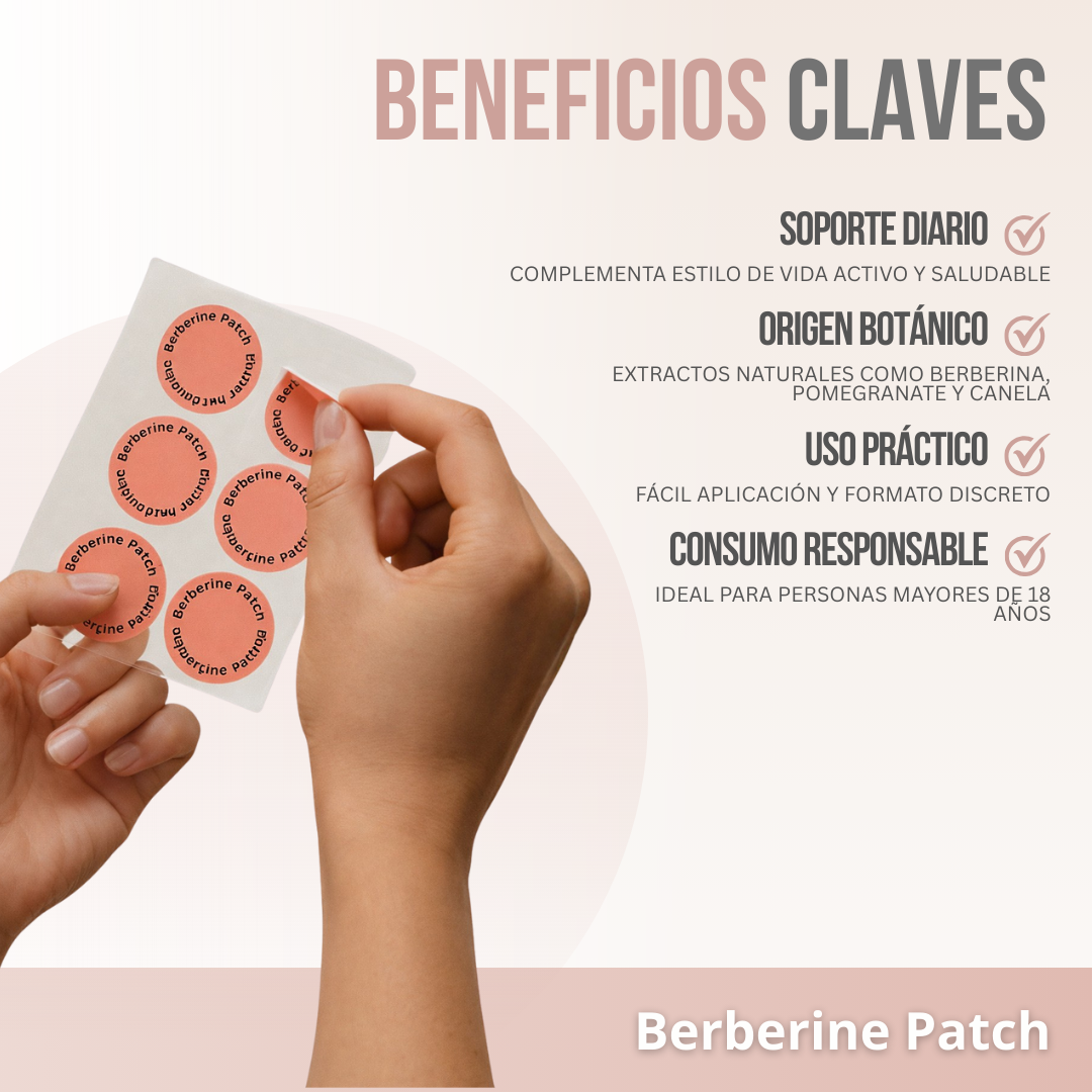 Berberine Patch™ – Control diario, sin pastillas y sin complicaciones.
