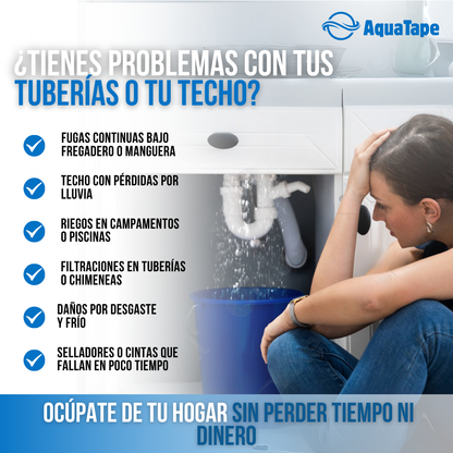 AquaTape™ - Repara, sella y protege, todo con una sola cinta