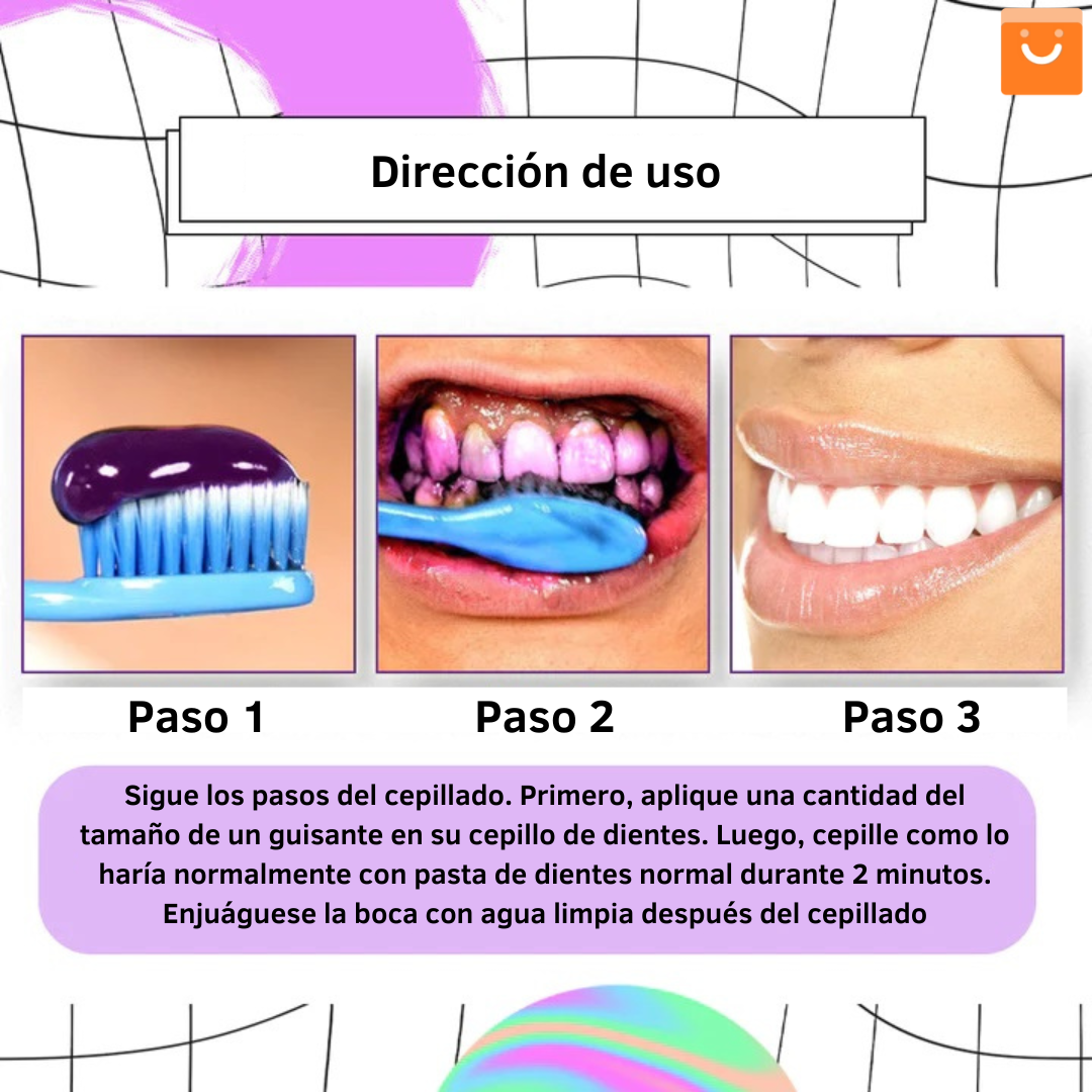 ⚡ Oferta Flash |  AngelSmile™- Pasta de dientes en mousse morada blanqueadora