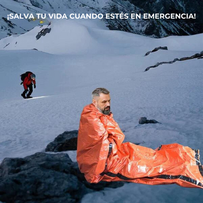 Adventurer's™ - Saco de dormir impermeable de emergencia