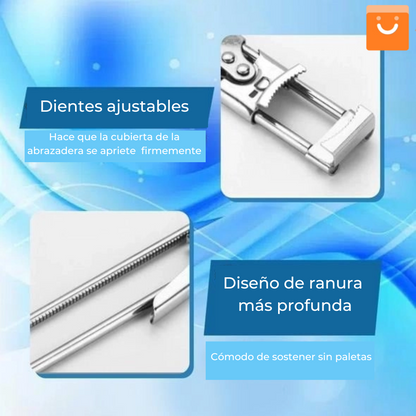 TwistEase™ - Abrelatas de acero inoxidable multifuncional ajustable