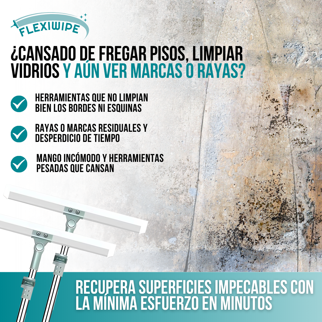 FlexiWipe™ - Limpieza sin esfuerzo, brillo en cada rincón