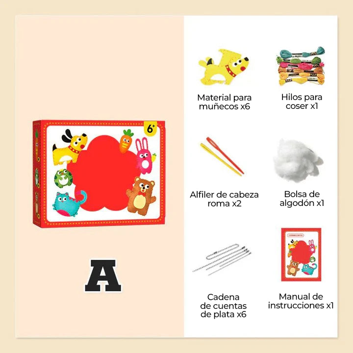 LittleHands™ - Kit de costura para niños