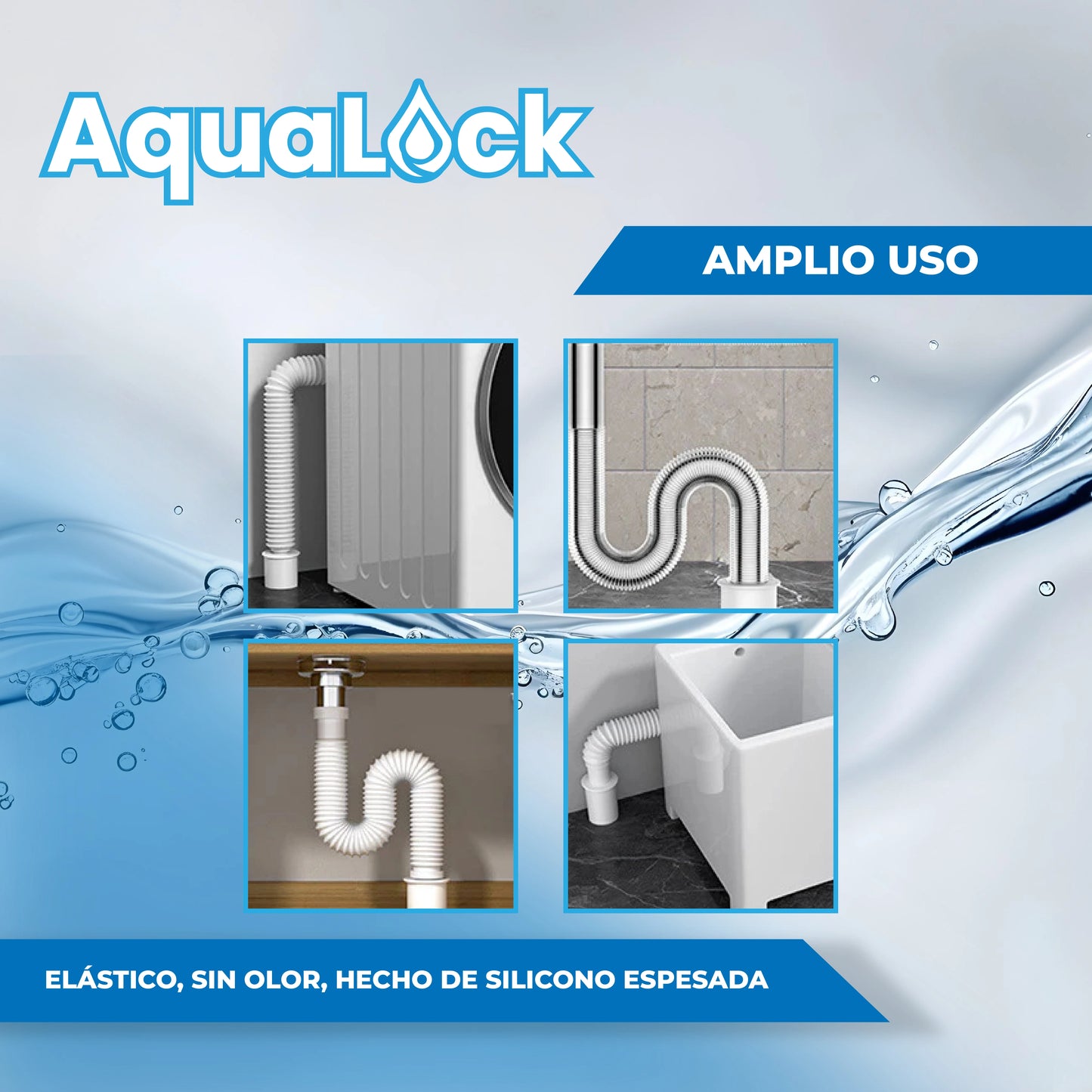 AquaLock™ - Válvula para lavadoras anti-derrames