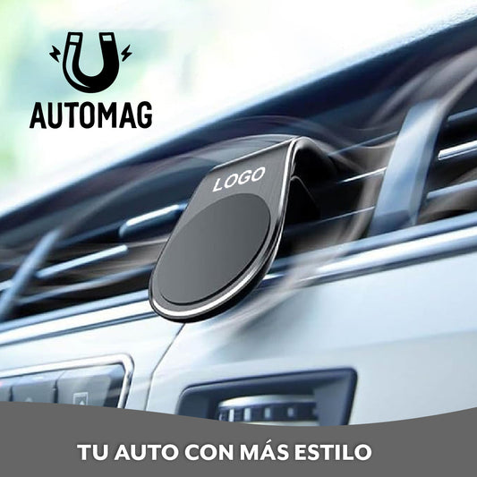 AutoMag™ - Soporte seguro con imán y logo personalizado