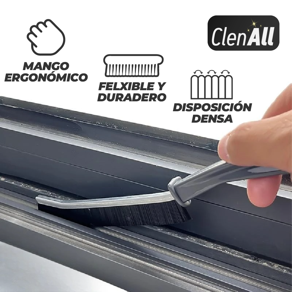 Clenall™ - Cepillo alargado de cerdas duras