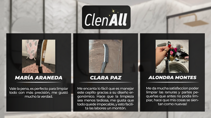 Clenall™ - Cepillo alargado de cerdas duras