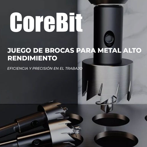 CoreBit™ - Juego de brocas para metal alto rendimiento