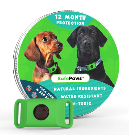 SafePaws™ - Collar antipulgas para perros 100% natural