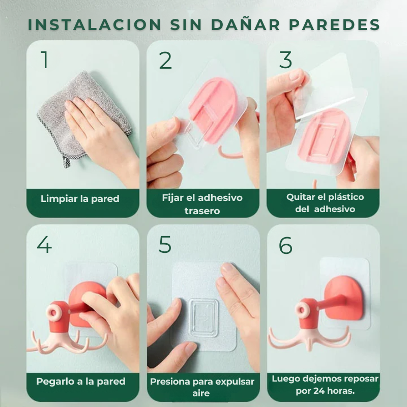 SwivelHook™ -  Gancho giratorio para pared de 360 Grados