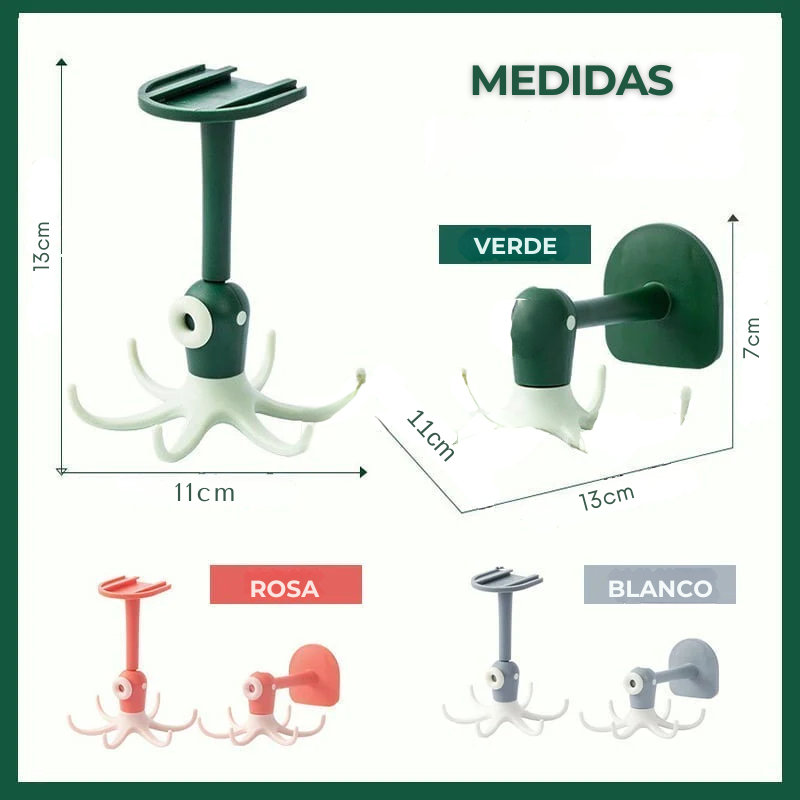 SwivelHook™ -  Gancho giratorio para pared de 360 Grados