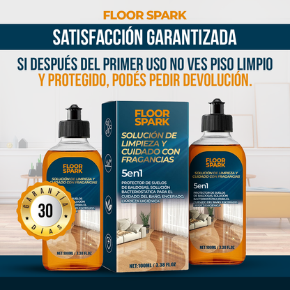 Floor Spark Pisos limpios, brillantes y protegidos—todo en un solo paso.