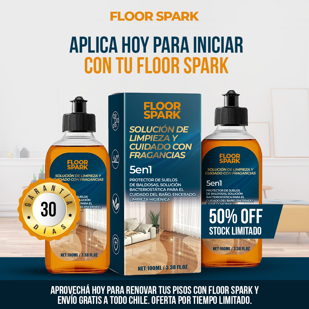 Floor Spark Pisos limpios, brillantes y protegidos—todo en un solo paso.