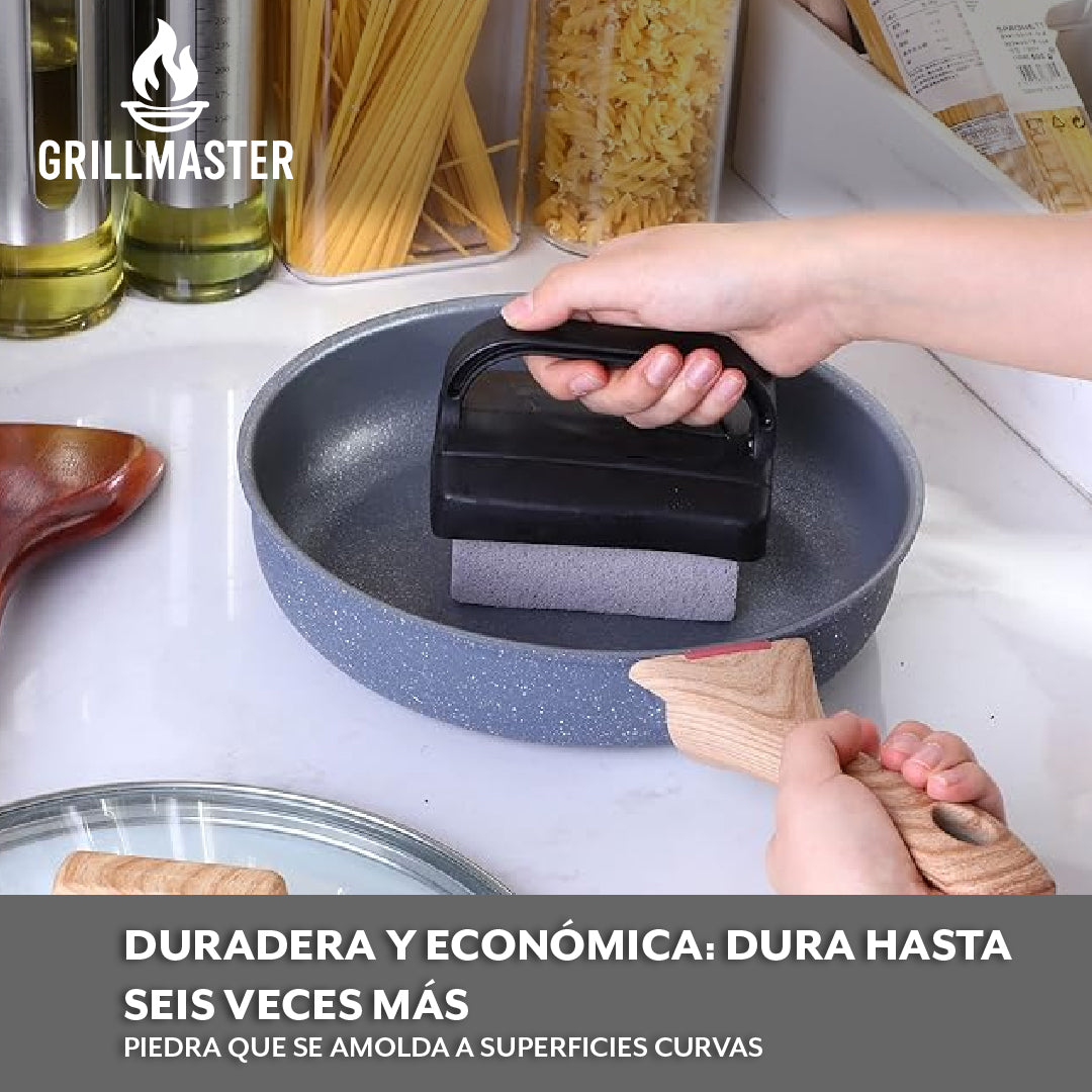 GrillMaster™ – Piedra que deja tu parrilla impecable