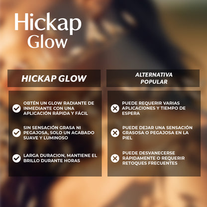 Hickap Glow™ – Brillo dorado instantáneo