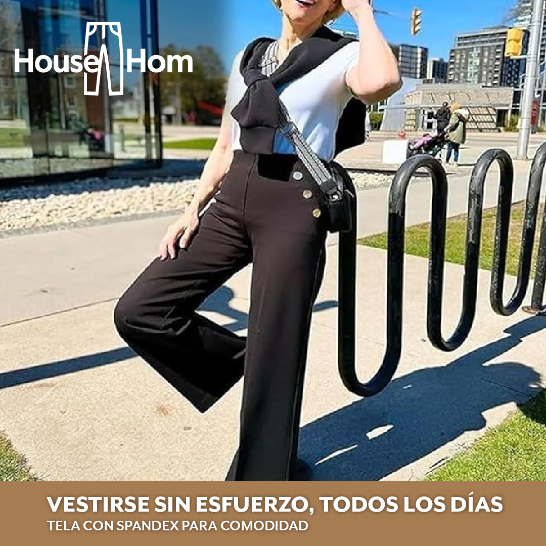 HouseHom™ – Pantalón stretch con acceso fácil lateral