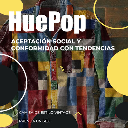 HuePop™ - Camisa cuadrille unisex