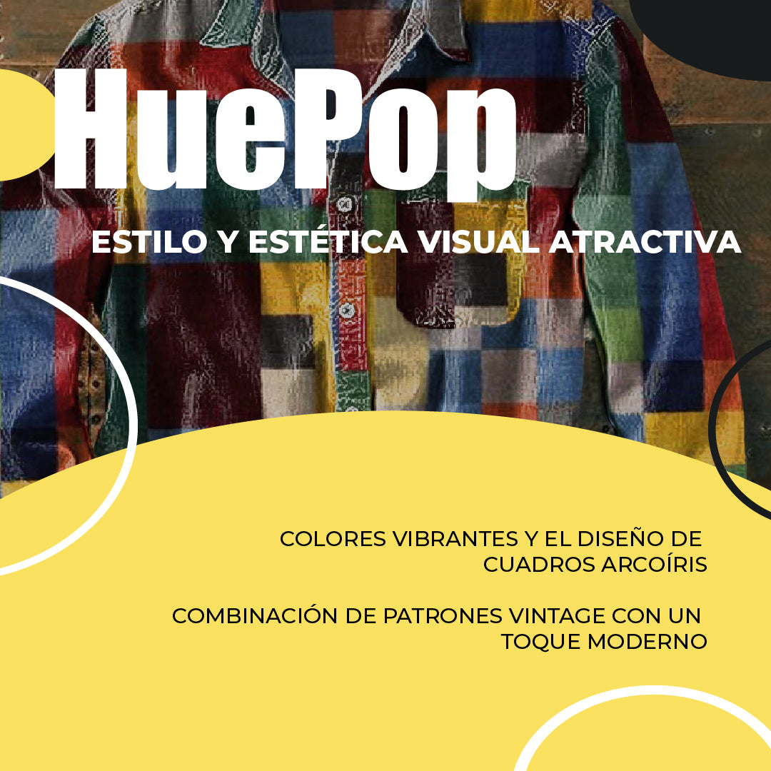 HuePop™ - Camisa cuadrille unisex