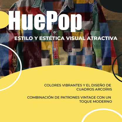 HuePop™ - Camisa cuadrille unisex