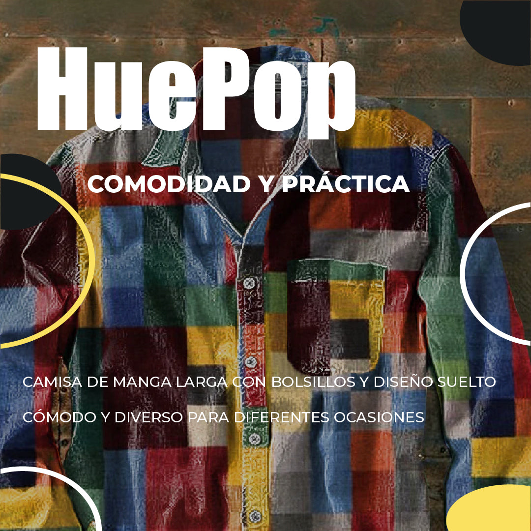 HuePop™ - Camisa cuadrille unisex