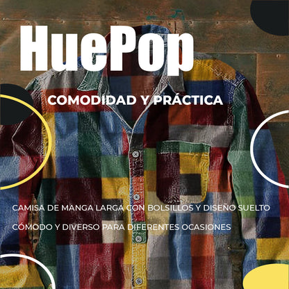 HuePop™ - Camisa cuadrille unisex