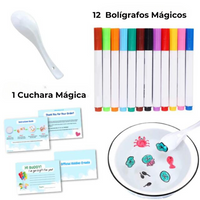12 Bolígrafos + Cuchara Mágica