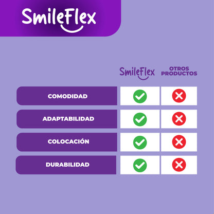 SmileFlex™ - Dentadura Auto Ajustable Universal