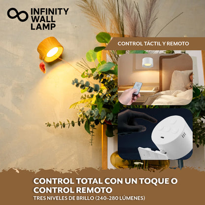 Infinity Wall Lamp™ – Luz sin cables para cualquier ambiente