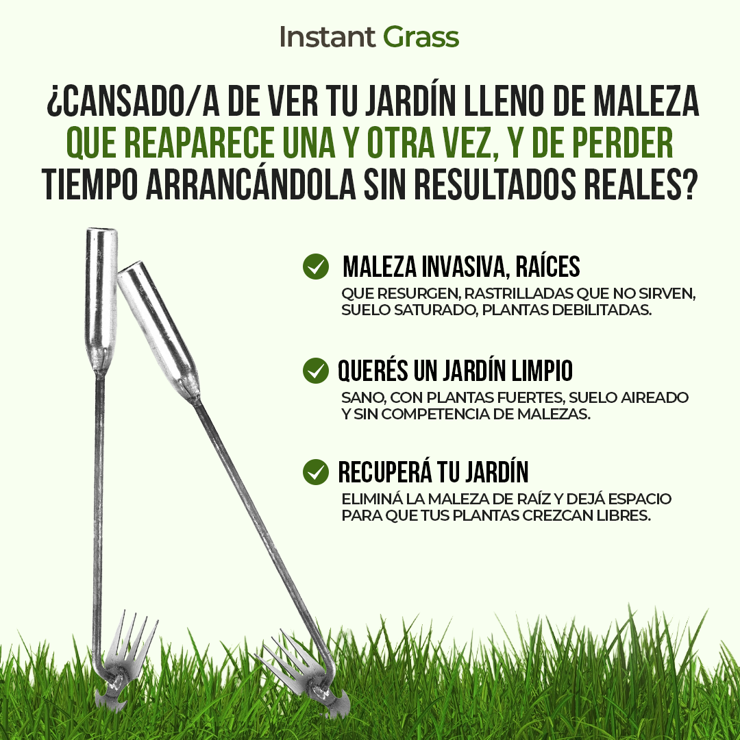 Instant Grass - El jardín limpio que quieres, sin esfuerzo y sin dolor.
