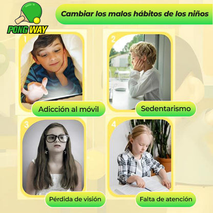 PongWay™ - Entrenador infantil de ping pong