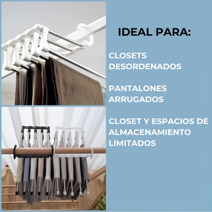 Percha 5 en 1 multifuncional - COLGADOR INTELIGENTE