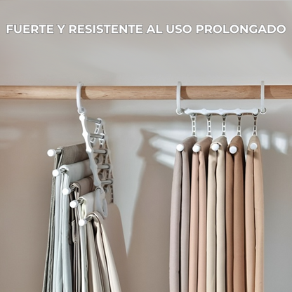 Percha 5 en 1 multifuncional - COLGADOR INTELIGENTE