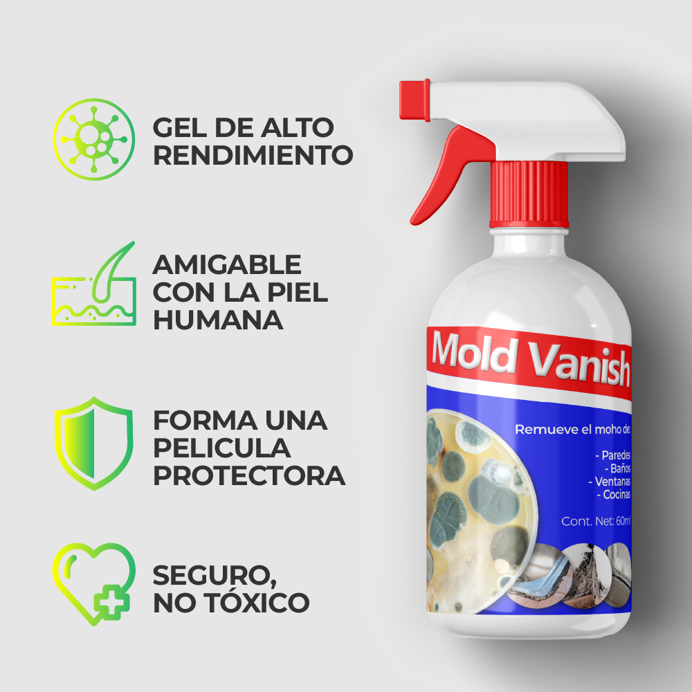 MoldVanish™ - removedor de moho de múltiples superficies