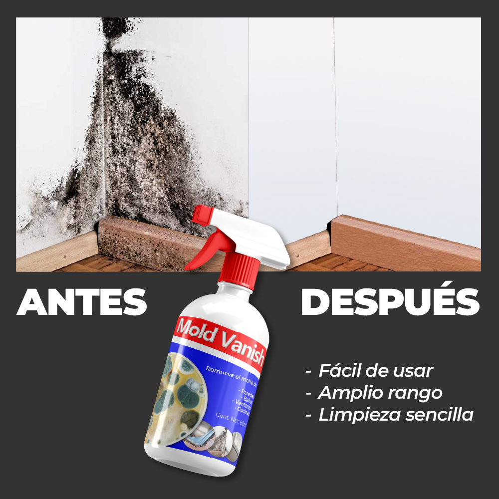 MoldVanish™ - removedor de moho de múltiples superficies