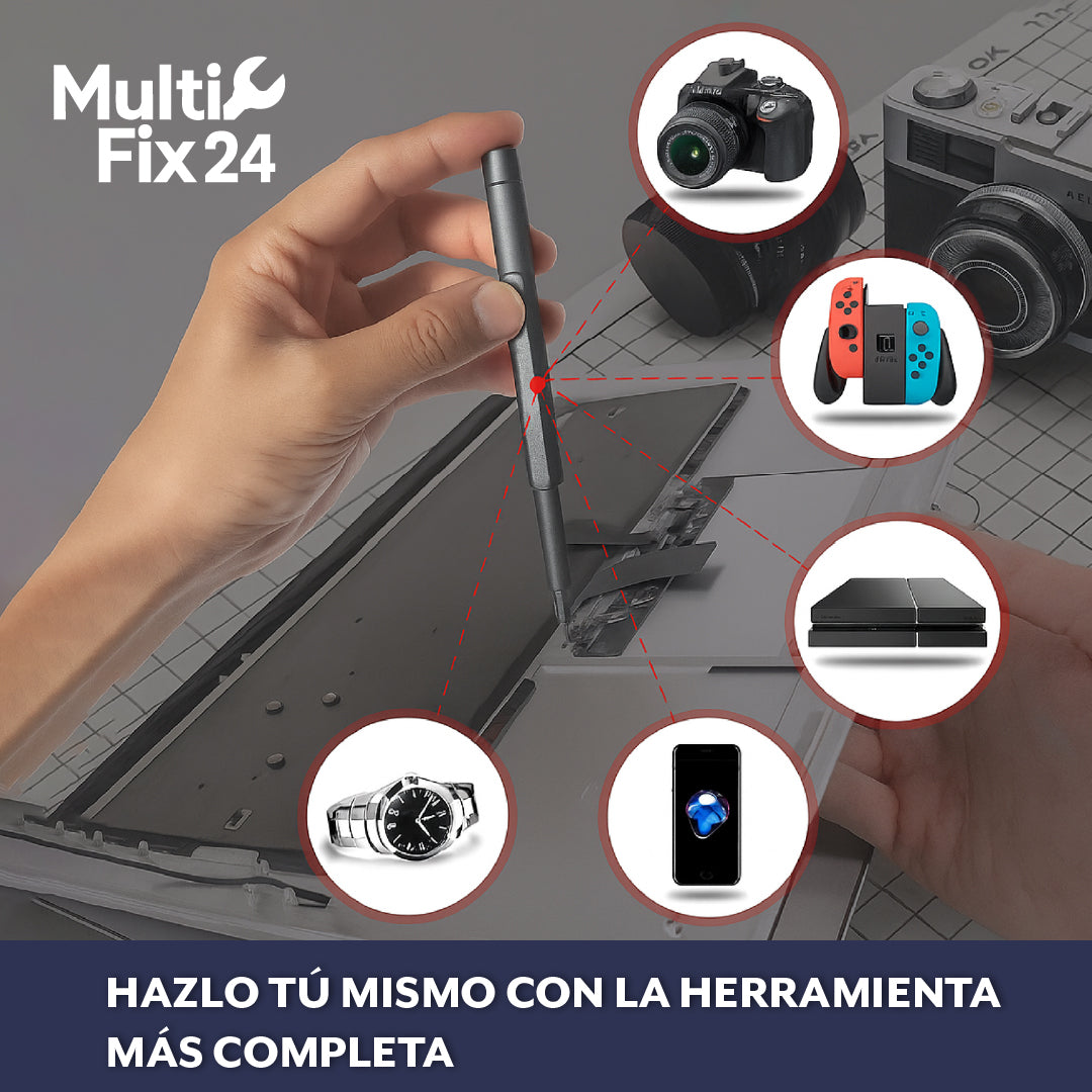 MultiFix 24™ - 24 en 1 Magnetic Screwdriver Tool Kit