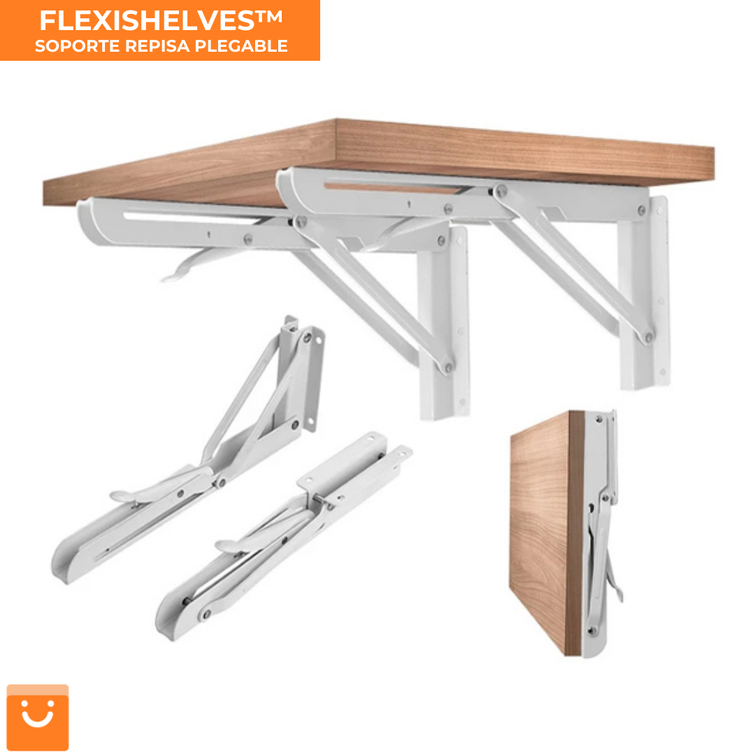 FLEXISHELVES™ - SOPORTE REPISA PLEGABLE | ¡OFERTA 2X1!