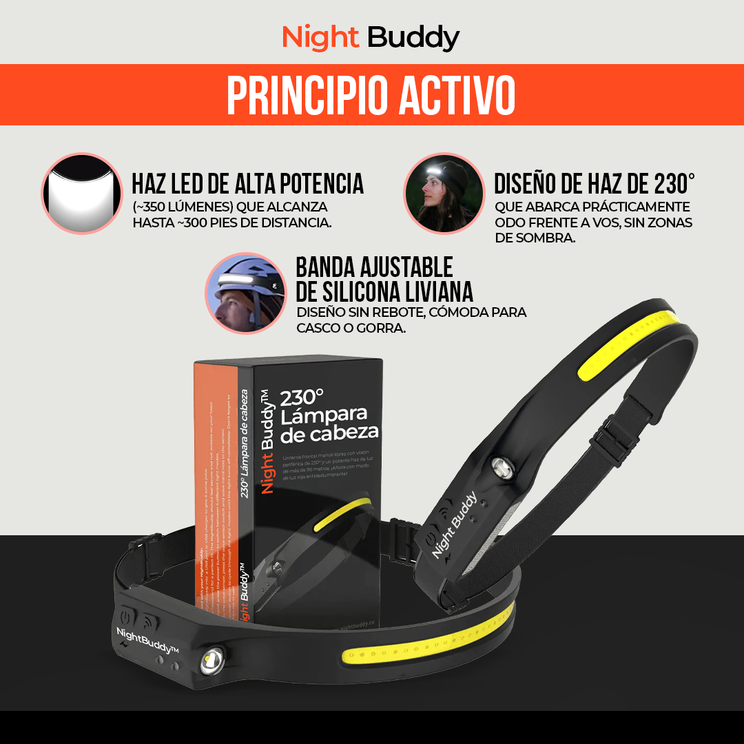 NightBuddy™ - Ve más, trabaja mejor, muévete seguro.