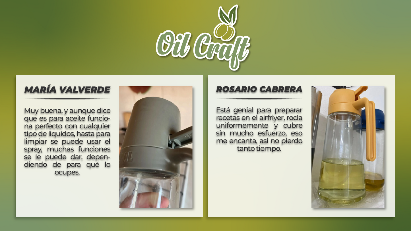 OilCraft™ - Dispensador y pulverizador de aceite | Oferta Exclusiva 2x1